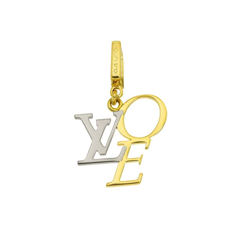 Louis Vuitton That's Love Pendant Top 18K Yellow Gold WG 750 Charm